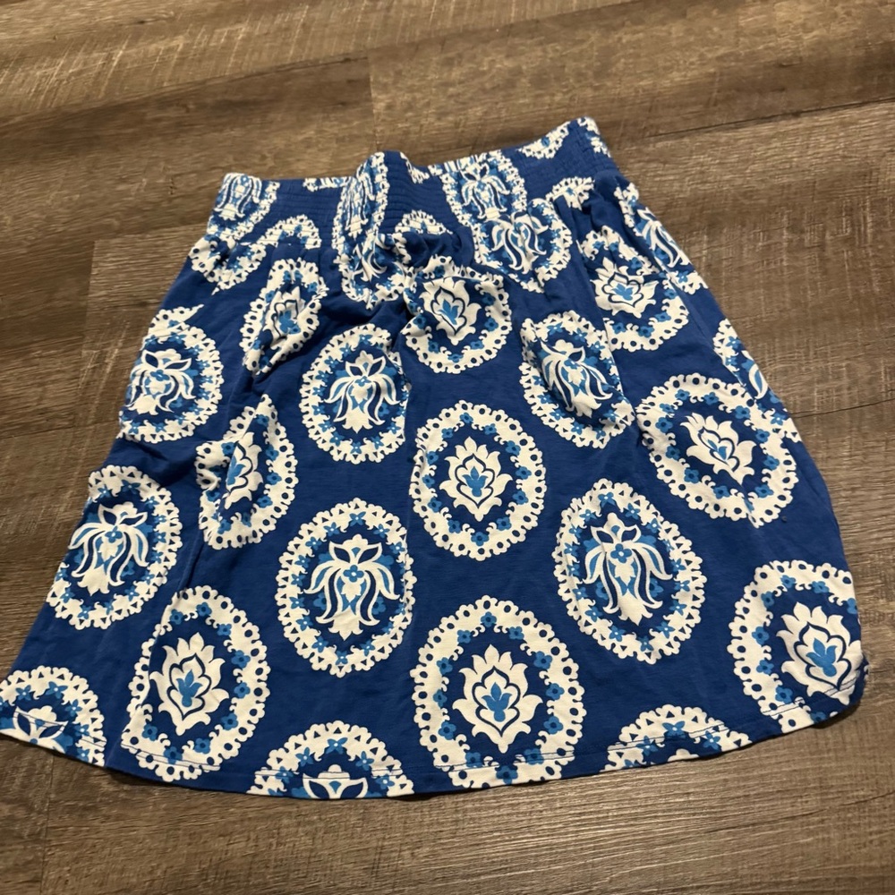 Boden Blue Pattern Skirt